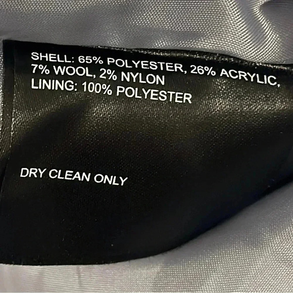 Tahari Staci Wool Blend Coat Shirt Jacket in Blue Plaid Women’s XS - Picture 7 of 7